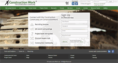 Desktop Screenshot of constructionwork.com